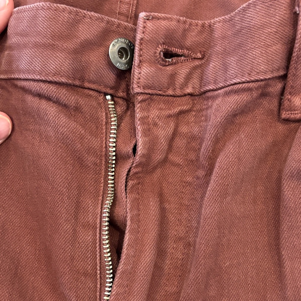 Bonobos Men's Straight Leg Jeans in Deep Burgundy - Picture 4 of 10